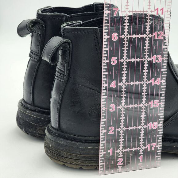 Timberland Chelsea Black Leather Boots Pull On Anti-Fatigue Men\'s Size 10 main image 5